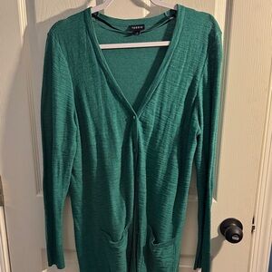 Torrid Long Green/Teal Cardigan Women’s Plus 0x